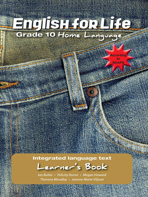 cover image of English for Life Learner's Book Grade 10 Home Language